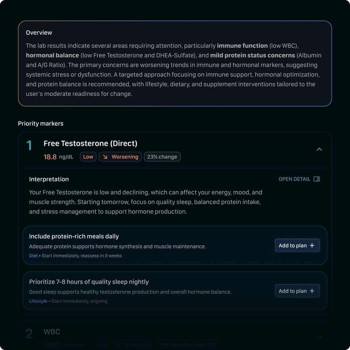 Insights - Get personalized recommendations